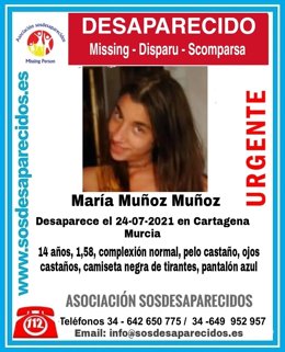 Cartel de SOS Desaparecidos