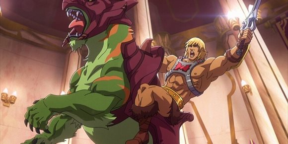 8. Así era la película de imagen real de Masters del Universo de Goyer con el enfrentamiento entre He-Man y Battle Cat