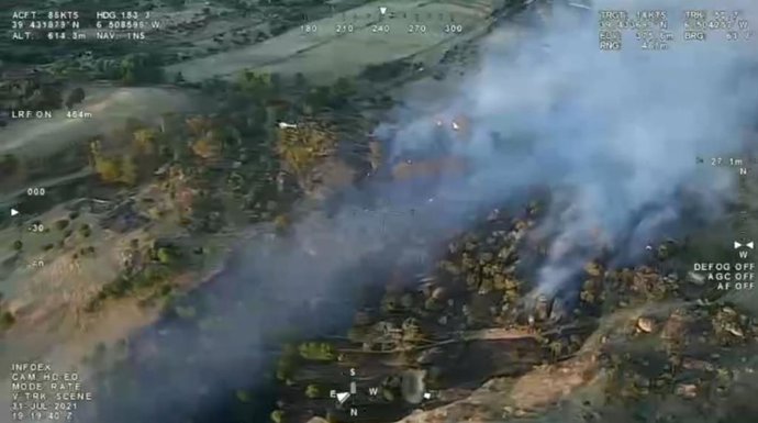 Incendio en Malpartida de Cáceres
