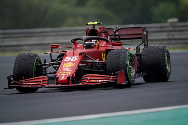 Carlos Sainz durante el Gran Premio de Hungría 2021