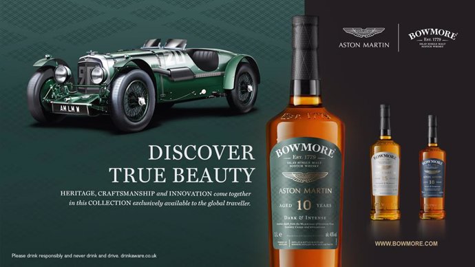 Bowmore Single Malt Scotch Whisky introduces the Designed by Aston Martin collection