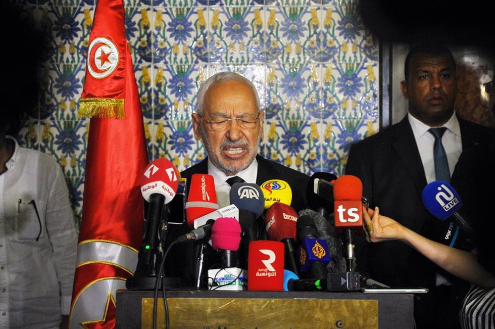 Archivo - El presidente del Parlamento de Túnez, Rached Ghannouchi