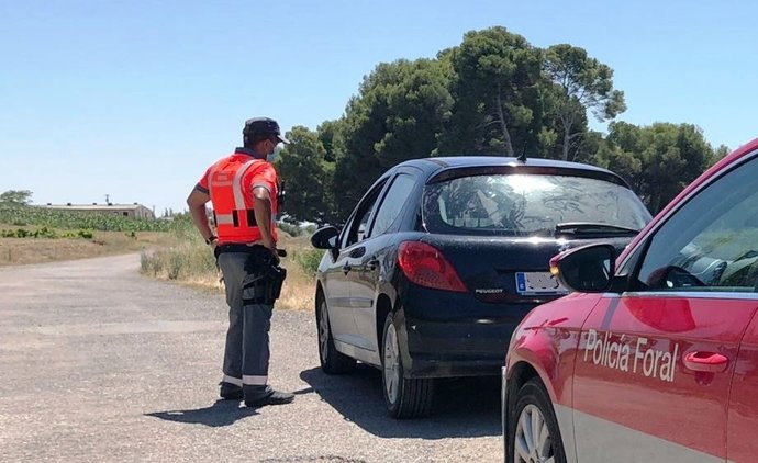 Intervención de la Policía Foral con un conductor investigado por delito contra la Seguridad Vial