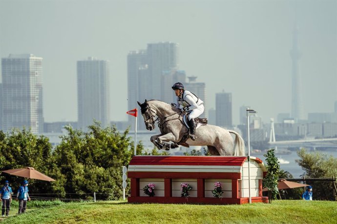Great Britains Oliver Townend is back in pole position individually and the British team maintains the lead after todays Cross-Country phase of Eventing at the Olympic Games Tokyo 2020. (FEI/Christophe Taniere)