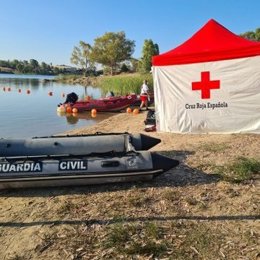 Busqueda del hombre desaparecido en el embalse de Proserpina en mérida