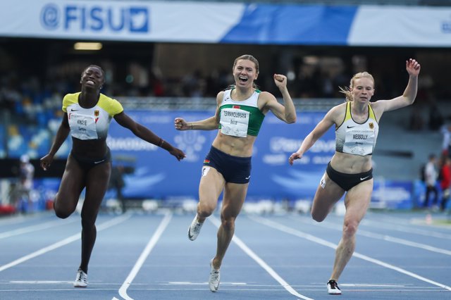 La atleta olímpica bielorrusa Krystsina Tsimanouskaya.