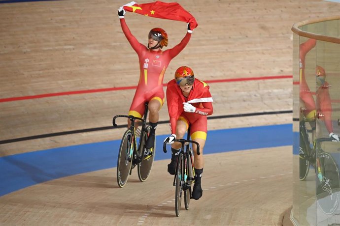 China celebra su oro olímpico