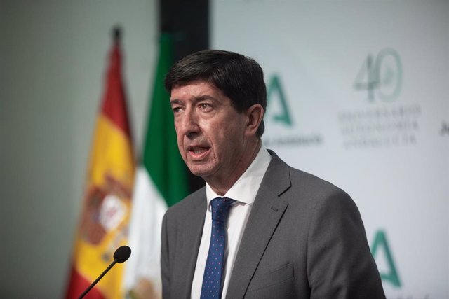 El vicepresidente de la Junta y consejero de Turismo, Juan Marín, en una imagen de 27 de julio.