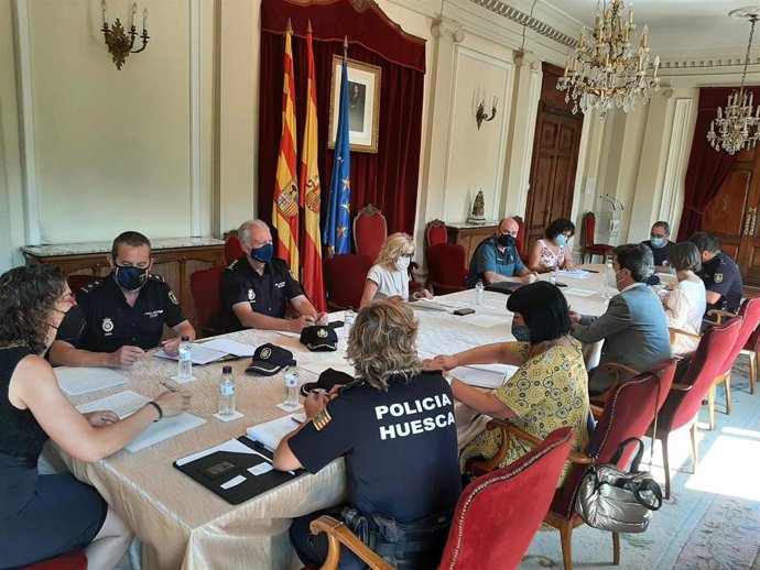 Reunión de la Junta Local de Seguridad de Huesca