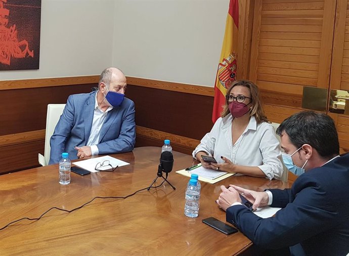 La consejera de Presidencia y Relaciones Institucionales del Gobierno de Aragón, Mayte Pérez, preside, por videoconferencia, el Consejo Local de Aragón ampliado.