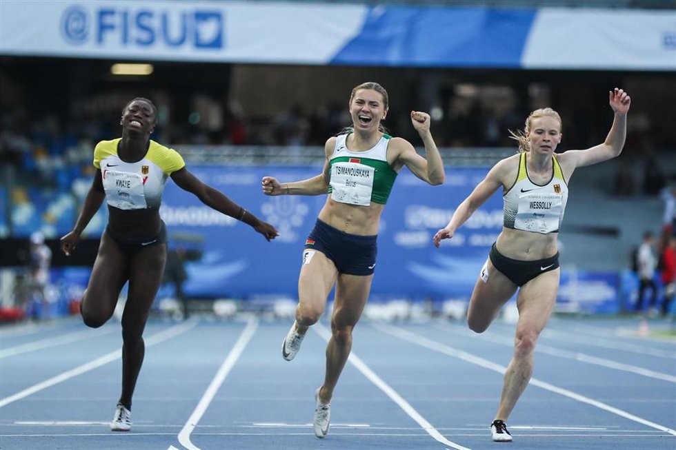 La atleta olímpica bielorrusa Krystsina Tsimanouskaya.