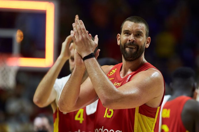 Marc Gasol of Spain during friendly match between Spain and France to preparation to Tokyo 2021 Olympics Games at Martin Carpena Stadium on July 08, 2021 in Malaga, Spain