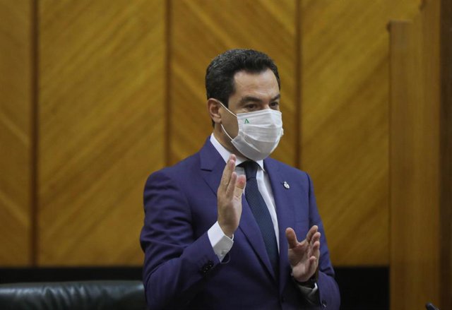 El presidente de la Junta de Andalucía, Juanma Moreno