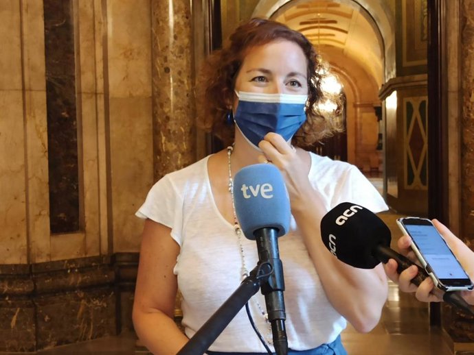 La portavoz del PSC-Units en el Parlament, Alícia Romero.