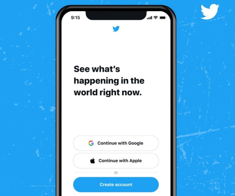 Inicio de sesión en Twitter con Apple ID y la cuenta de Google