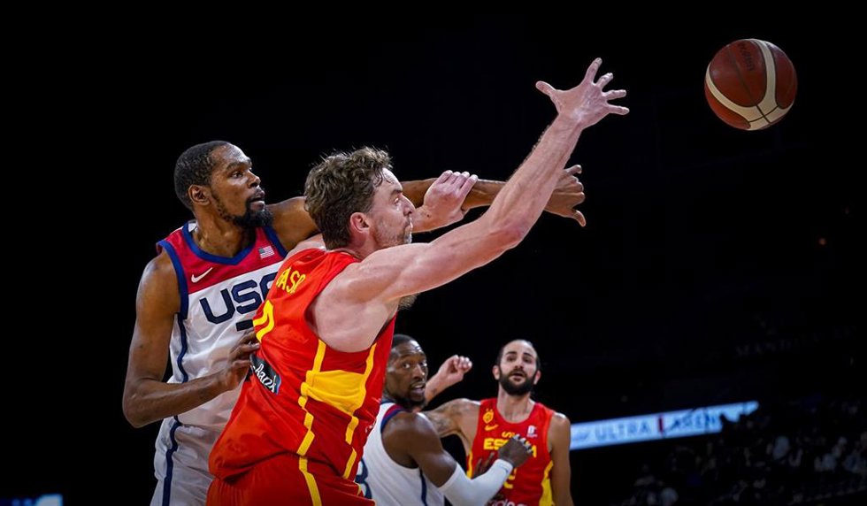 Kevin Durant y Pau Gasol