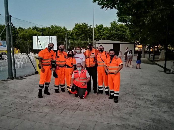 Voluntarios de Protección Civil de Palma.