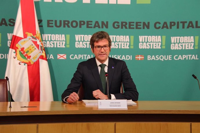 Archivo - Gorka Urtaran, alcalde de Vitoria