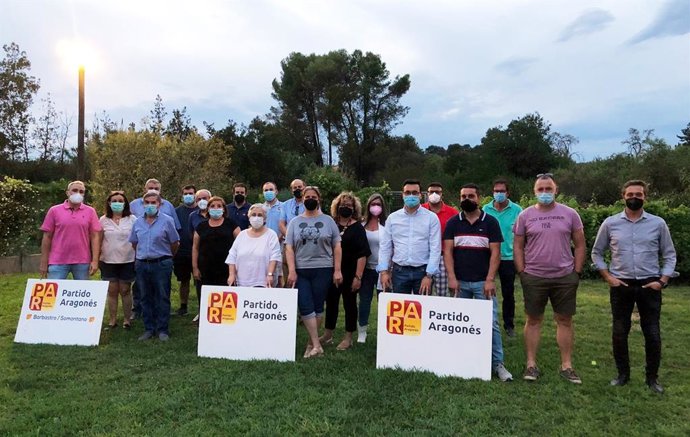 Encuentro del Comité Comarcal de Somontano del Partido Aragonés y del Comité Local de Barbastro de esta formación.