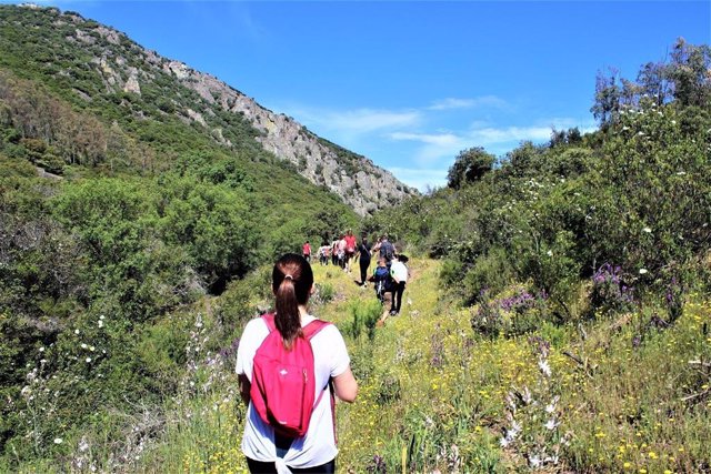 Ruta senderista en la provincia de Badajoz.