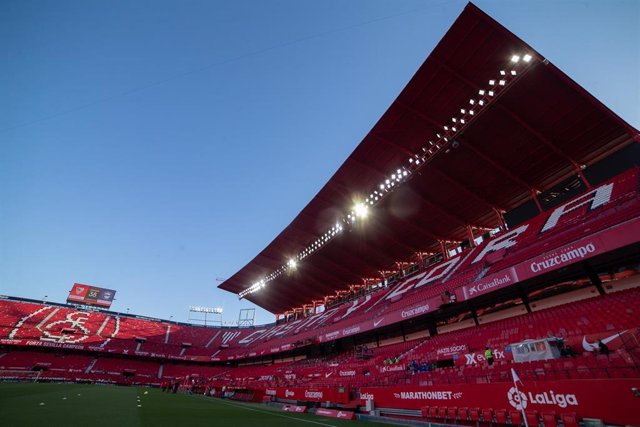Archivo - Detail of stadium during LaLiga, football match played between Sevilla Futbol Club and Deportivo Alaves  at Ramon Sanchez Pizjuan Stadium on May 23, 2021 in Sevilla, Spain.
