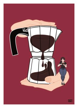 Ilustración de Mamen Moreu que forma parte de la exposición 'La casa que nos habita'.