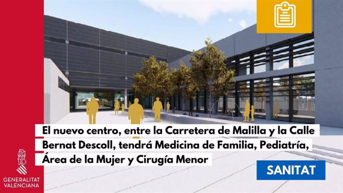 Sanidad licita la construcción del nuevo Centro de Salud del barrio de Malilla