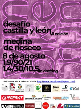 Cartel del VI Tratlon Desafío Castilla y León.
