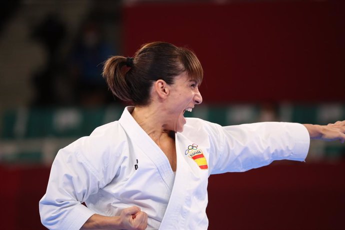 05 August 2021, Japan, Tquio: Spain's Sandra Sanchez competeixes in the Women's Karate Kata Rnquing Round at Nippon Budokan, as part of the Tquio 2020 Olympic Games. Photo: Mickael Chavet/ZUMA Press Wire/dpa
