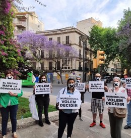 Archivo - Protesta de la campaña 'Pere Garau, molt més que Nuredduna' 