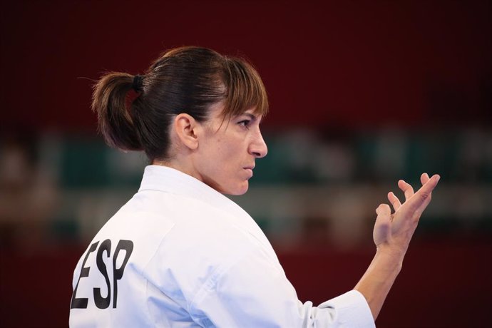 05 August 2021, Japan, Tokyo: Spain's Sandra Sanchez competes in the Women's Karate Kata Ranking Round at Nippon Budokan, as part of the Tokyo 2020 Olympic Games. Photo: Mickael Chavet/ZUMA Press Wire/dpa