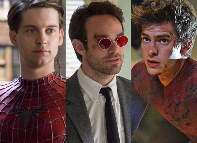 Tobey Maguire, Charlie Cox y Andrew Garfield
