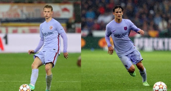 Frenkie De Jong y Gavi, lesionados en el partido del FC Barcelona contra el Red Bull Salzburg en el Red Bull Arena