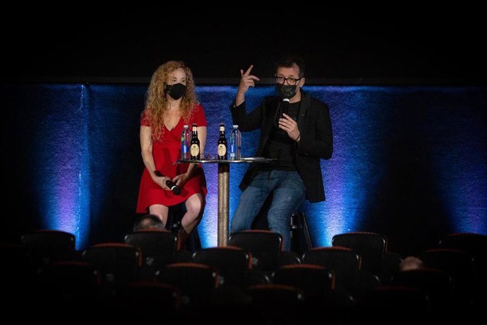 Presentació d'un avan de programació del Festival de Sitges, amb la directora de la Fundació Sitges Mnica Garcia i el director del certamen Ángel Sala