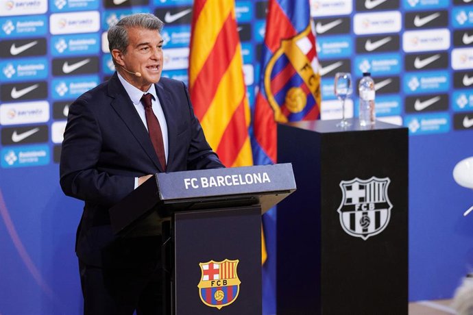 Archivo - Joan Laporta, presidente del FC Barcelona