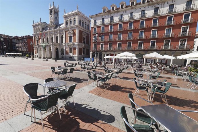 Archivo - Plaza Mayor de Valladolid, Castilla y León (España). Archivo