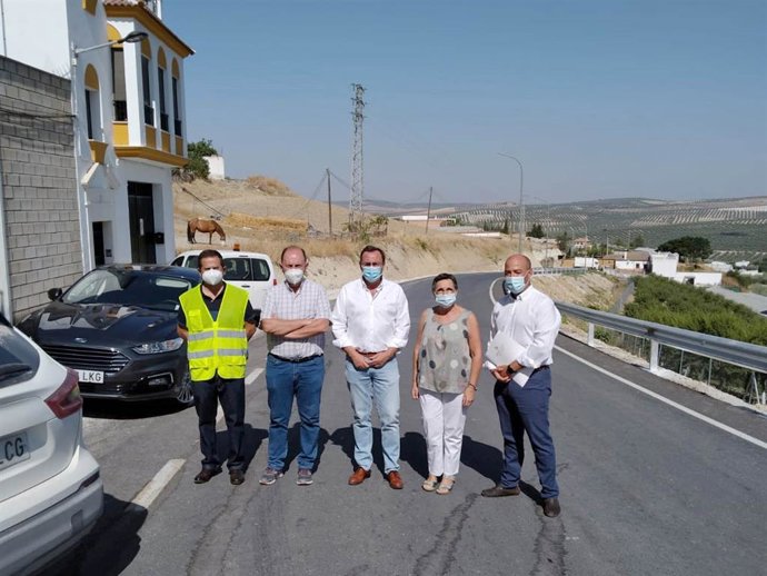 Visita a las obras realizadas en la CO-5211 'De Aguilar a A-3133 por el Santuario de la Virgen de los Remedios'.