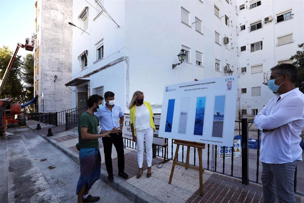 Barriada Plaza de Toros de Marbella donde tres edificios se embellecerán con murales