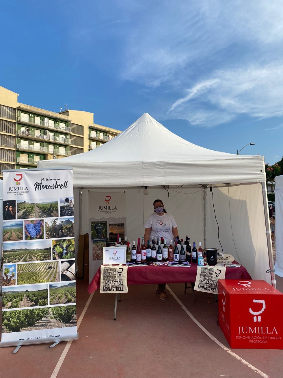 Stand de la DOP Jumilla en la feria 'Rock & Wine'
