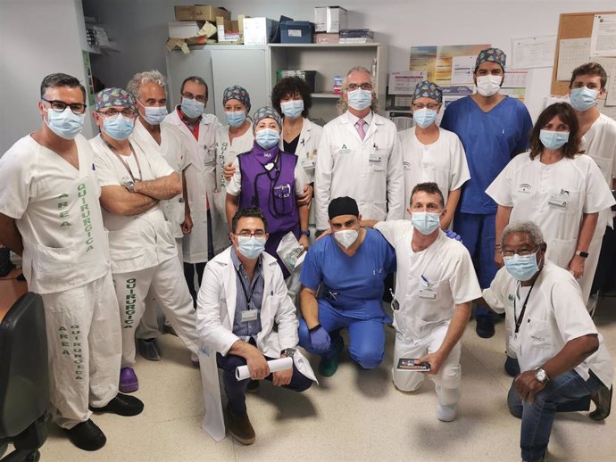 Equipo de implantación de MitralClip del Hospital Universitario Torrecárdenas.