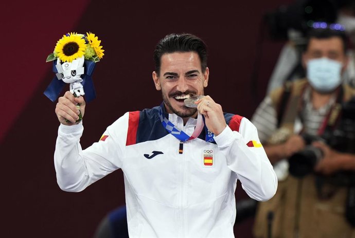 El karateca español Damián Quintero, plata en Tokyo 2020
