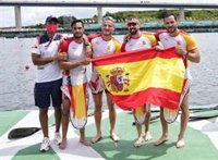 El K4 500 español, plata en Tokyo 2020, medalla para Cooper