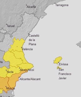 Avisos por calor activos este sábado en la Comunitat Valenciana