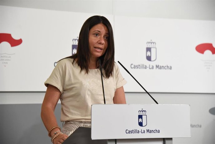 Foto de archivo de la consejera de Bienestar Social, Bárbara García Torijano, en rueda de prensa