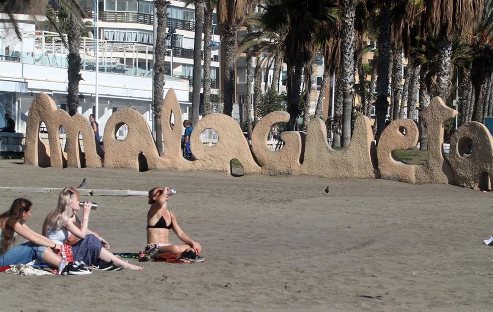 Archivo - La playa de la Malagueta.