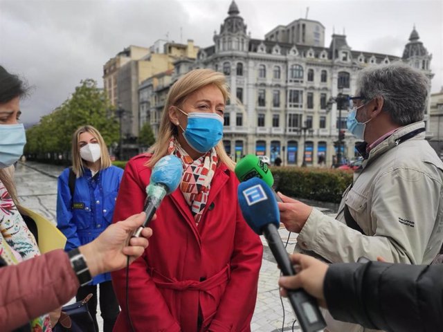 Archivo - La portavoz de Vox en el Ayuntamiento de Oviedo, Cristina Coto.