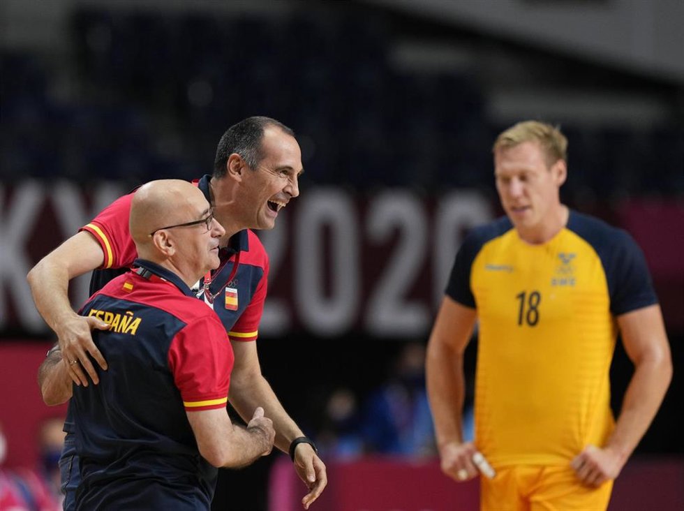 El seleccionador español de balonmano, Jordi Ribera, en los Juegos Olímpicos de Tokyo 2020.