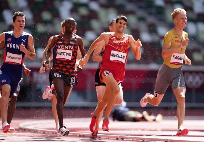El atleta español Adel Mechaal en los Juegos Olímpicos de Tokyo 2020.