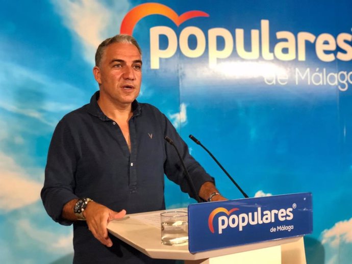 El presidente del PP de Málaga, Elías Bendodo, en un acto de partido en Torremolinos (Málaga)