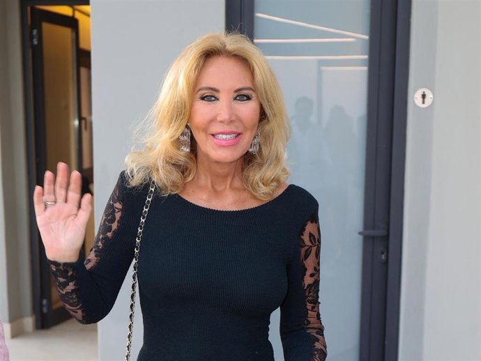 Norma Duval durante el acto de entregra del galardón Mallorquina del verano 2021.